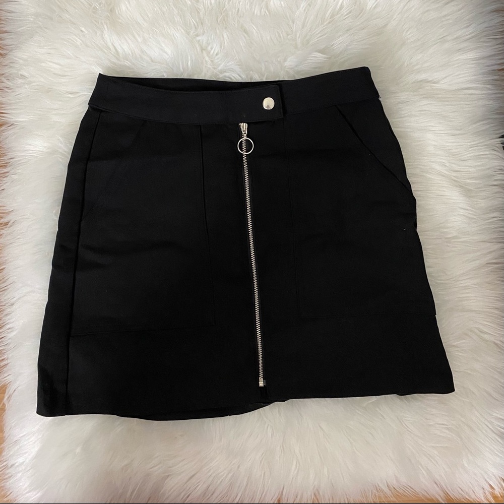 Bershka mini skirt black